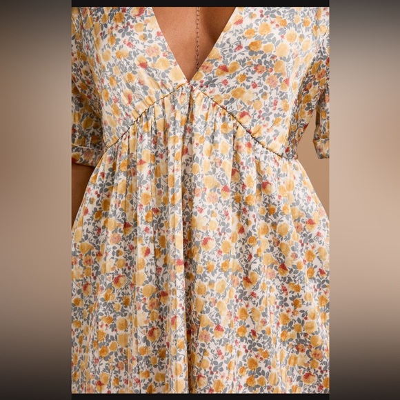 Lulus Express Yourself White Floral Print Satin Babydoll Dress - Picture 2 of 9